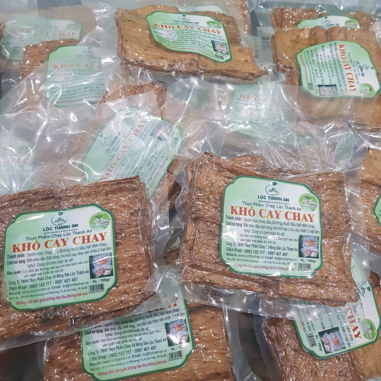 Scharfes veganes Trockenfleisch